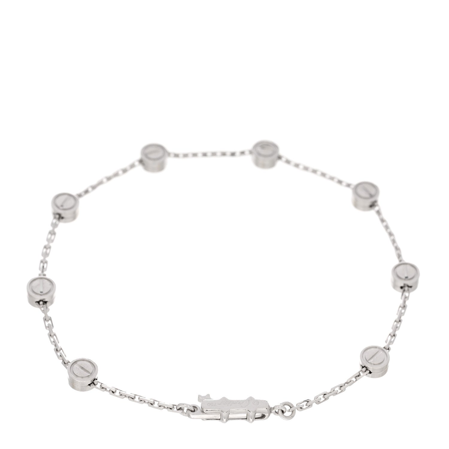 Cartier 18K White Gold LOVE Station bracelet 2 of 3