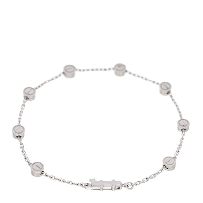Cartier 18K White Gold LOVE Station bracelet 2 of 3