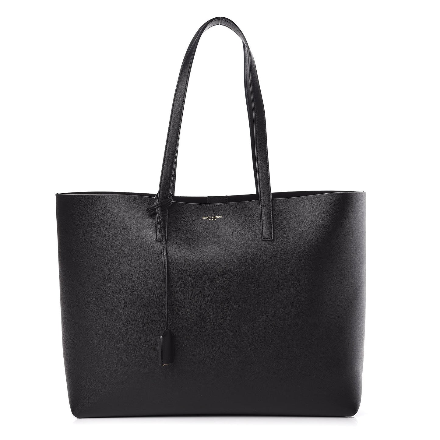 Calfskin Large Shopping Tote Black