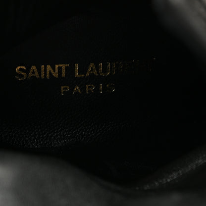Saint Laurent Suede Joplin Buckle 105 Booties 37.5 Black 14 of 15