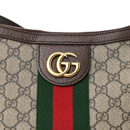 Gucci GG Supreme Monogram Web Small Ophidia Half Moon Hobo Brown 8 of 10