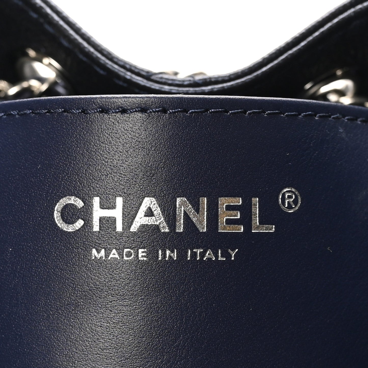Metallic Caviar Quilted Mini Chanel 25 Handbag Dark Blue