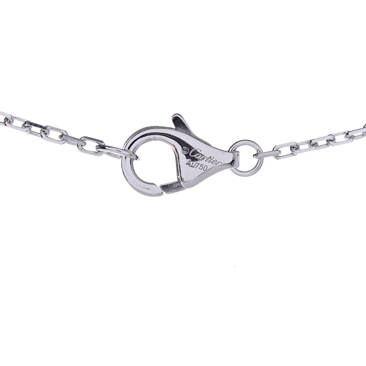 18K White Gold Black Ceramic Diamond Trinity Pendant Necklace