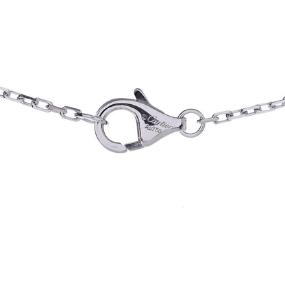 Cartier 18K White Gold Black Ceramic Diamond Trinity Pendant Necklace 5 of 7