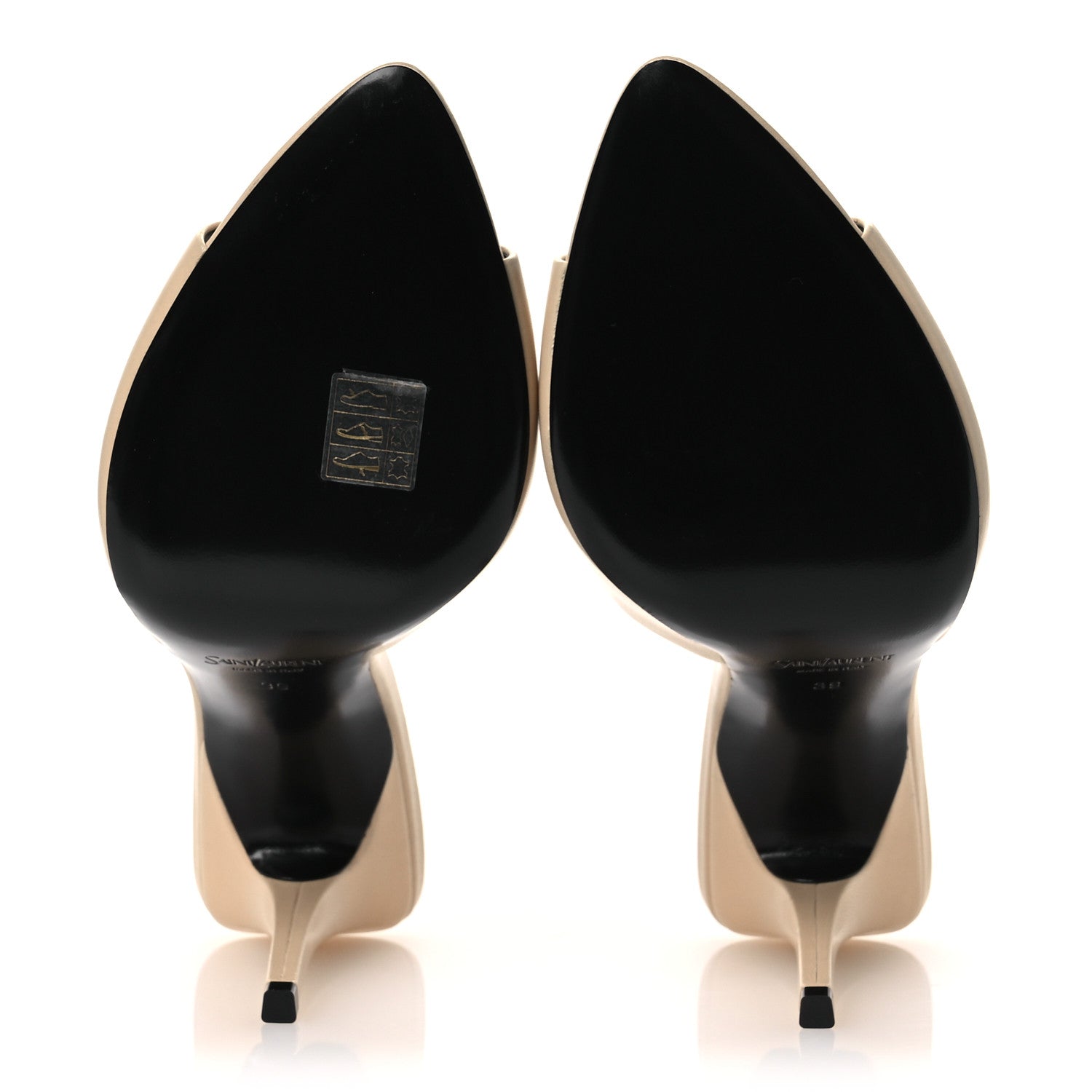 Saint Laurent Smooth Calfskin Romy 90 Sandals 39 Soft White 7 of 11