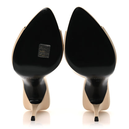 Saint Laurent Smooth Calfskin Romy 90 Sandals 39 Soft White 7 of 11