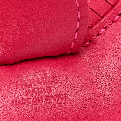 Hermes Milo Lambskin Grigri Rodeo Horse Bag Charm PM Rose Mexico 3 of 4