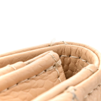 Chanel Caviar Quilted Flap Card Holder Wallet Light Beige 10 of 11