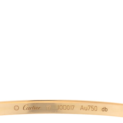 Cartier 18K Yellow Gold Small LOVE Bracelet 17 4 of 6