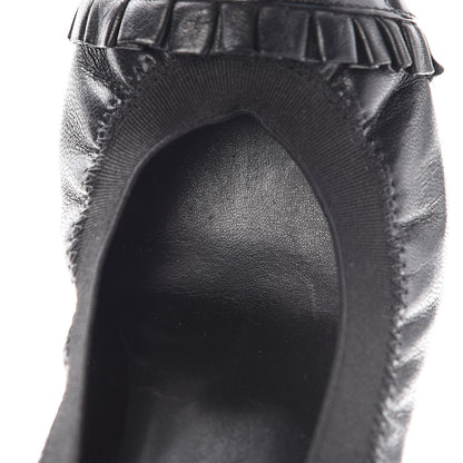 Chanel Lambskin Patent CC Elastic Pumps 36.5 Black 10 of 12