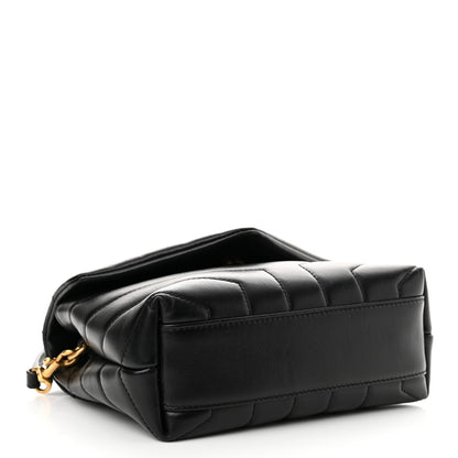 Saint Laurent Calfskin Y Quilted Monogram Toy Loulou Crossbody Bag Black 4 of 13