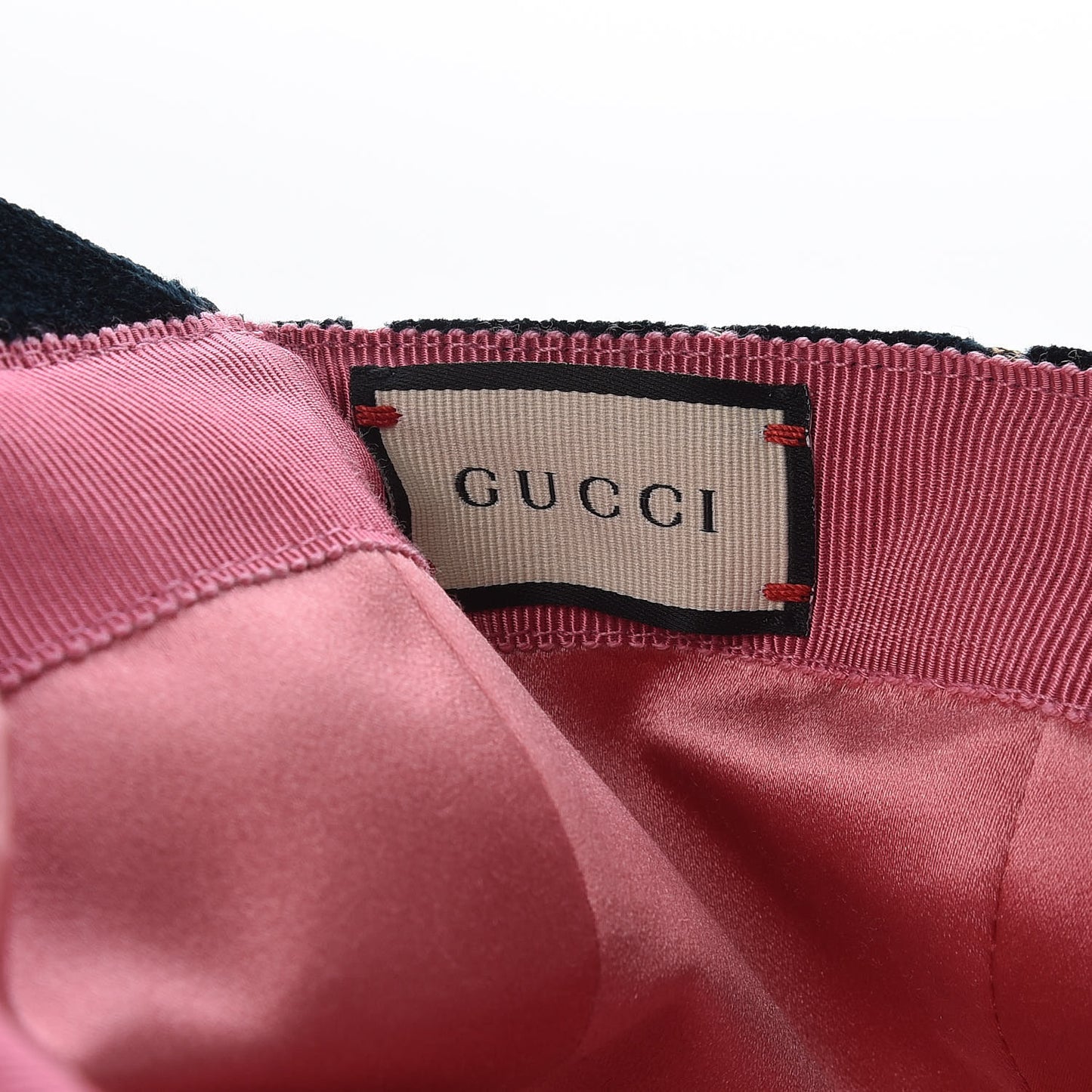 Velvet GG Monogram Baseball Hat S Blue
