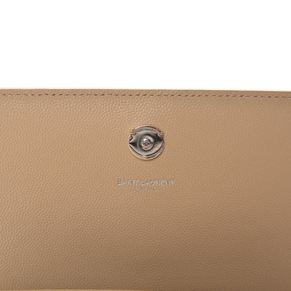 Saint Laurent Grain De Poudre Small Monogram Kate Satchel Nude Powder 7 of 7