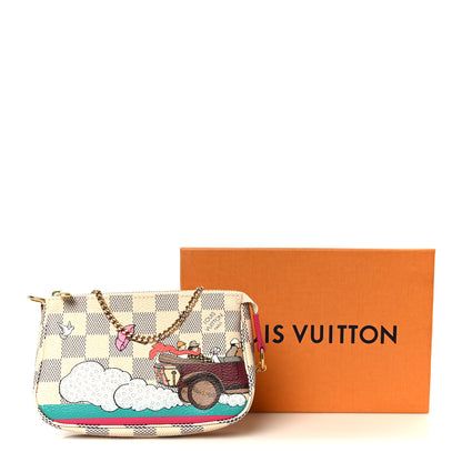 Louis Vuitton Damier Azur 2015 Christmas Animation Mini Pochette Accessories 11 of 11