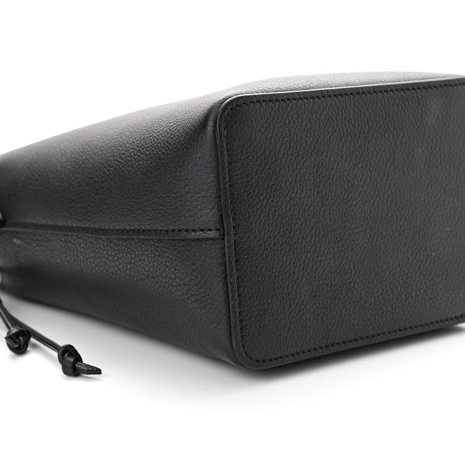 Louis Vuitton Calfskin Nano Lockme Bucket Black 7 of 8