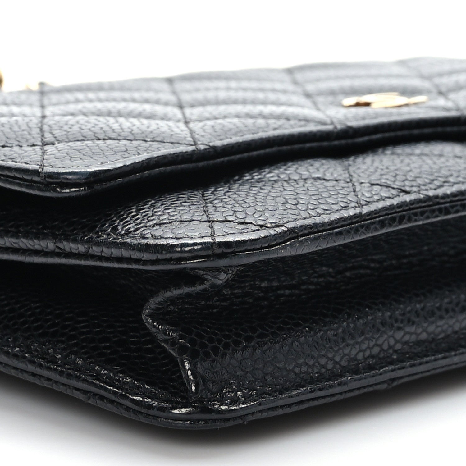 Chanel Caviar Quilted Wallet on Chain WOC Black 9 of 11