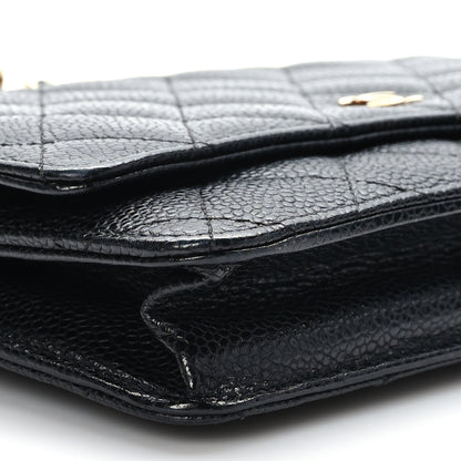 Chanel Caviar Quilted Wallet on Chain WOC Black 9 of 11