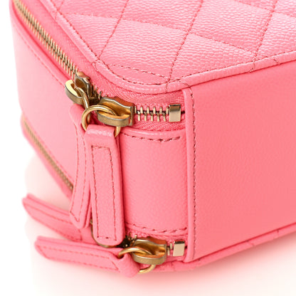 Chanel Caviar Quilted Pick Me Up Mini Vanity Case Pink 9 of 11