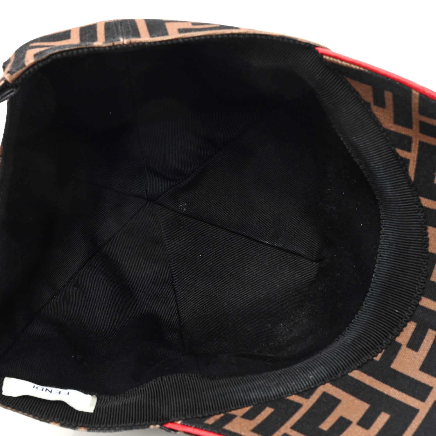 Fendi Canvas FF Reloaded Baseball Hat Tobacco Red 7 of 9