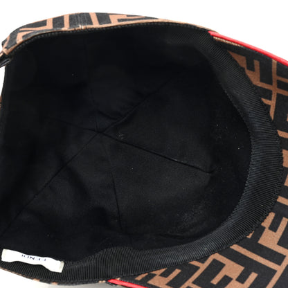 Fendi Canvas FF Reloaded Baseball Hat Tobacco Red 7 of 9