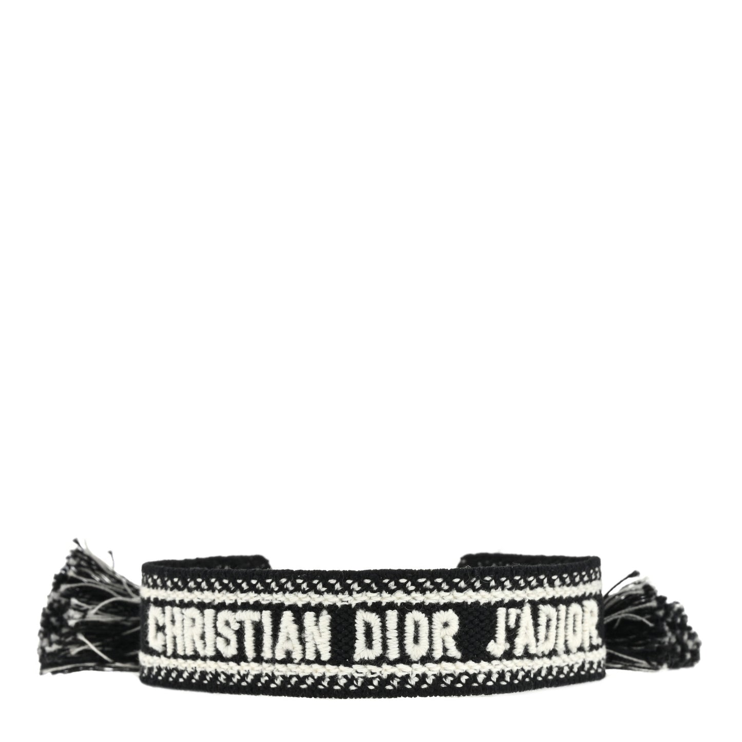 Woven Cotton J'Adior Friendship Bracelet Black
