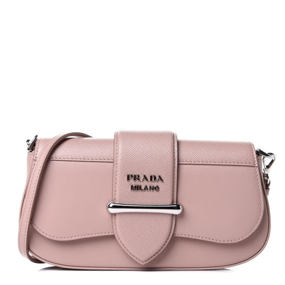 Prada City Calfskin Saffiano Mini Sidonie Shoulder Bag Cipria 1 of 9
