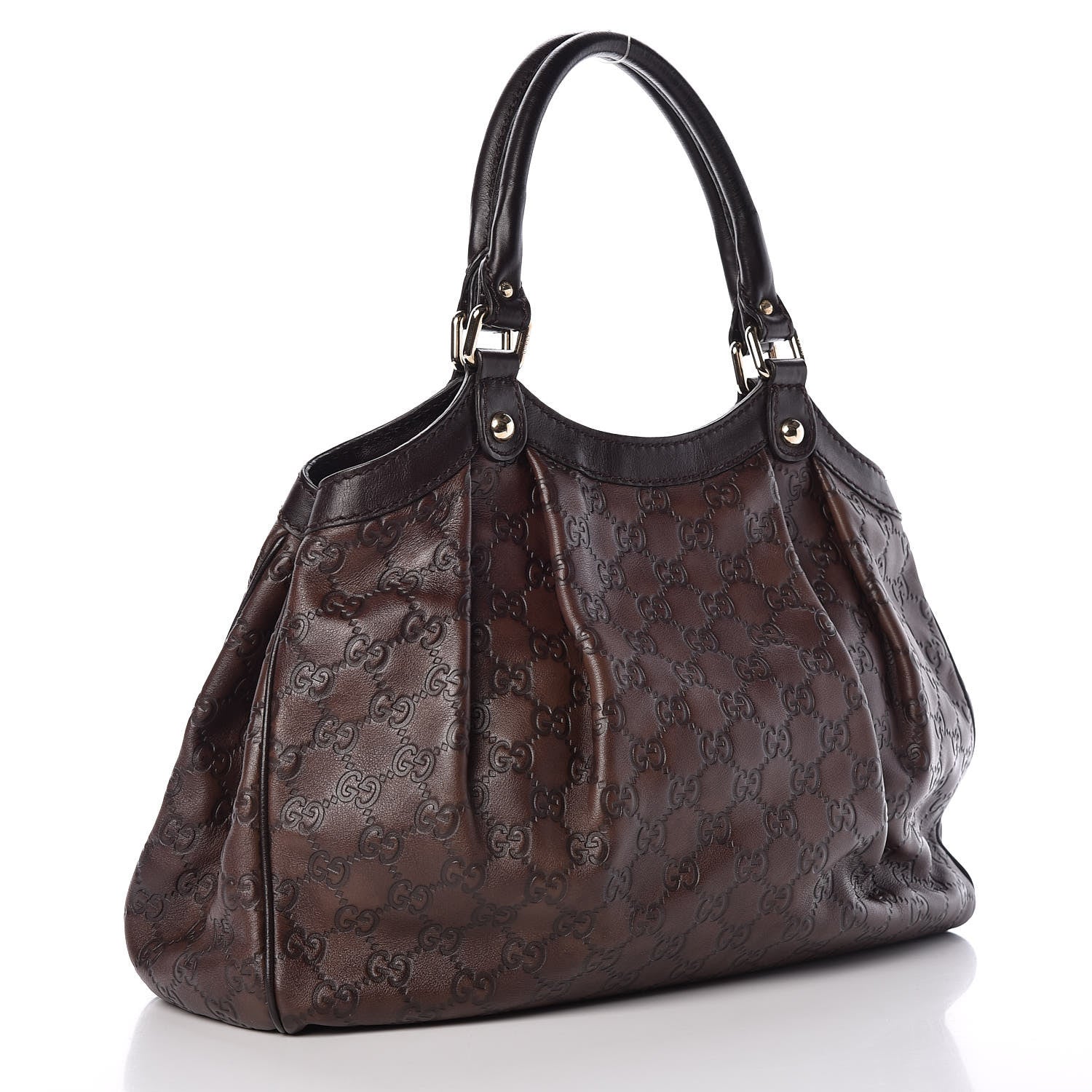 Gucci Guccissima Medium Sukey Tote Chocolate 3 of 9