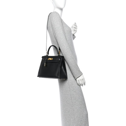 Hermes Box Kelly Sellier 28 Black 2 of 10