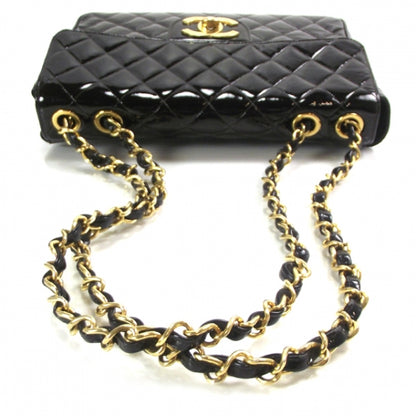 Chanel Patent Quilted Jumbo Flap Black 6 of 14