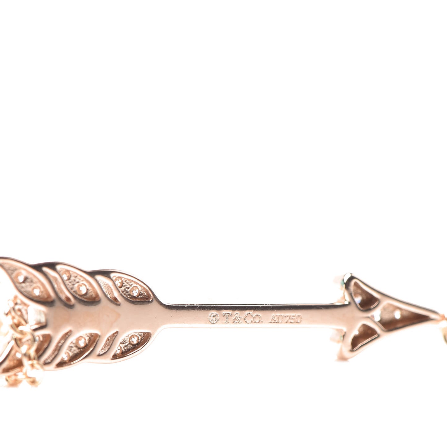 18K Rose Gold Diamond Arrow Bracelet