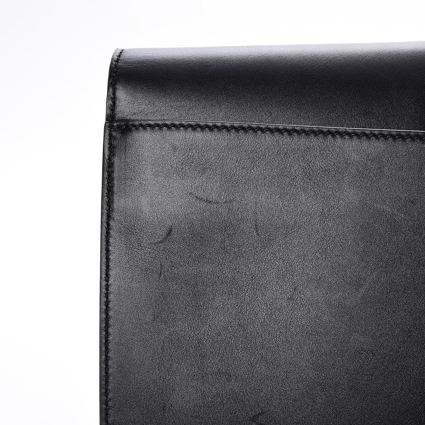 Calfskin Maxi Sylvie Clutch Black