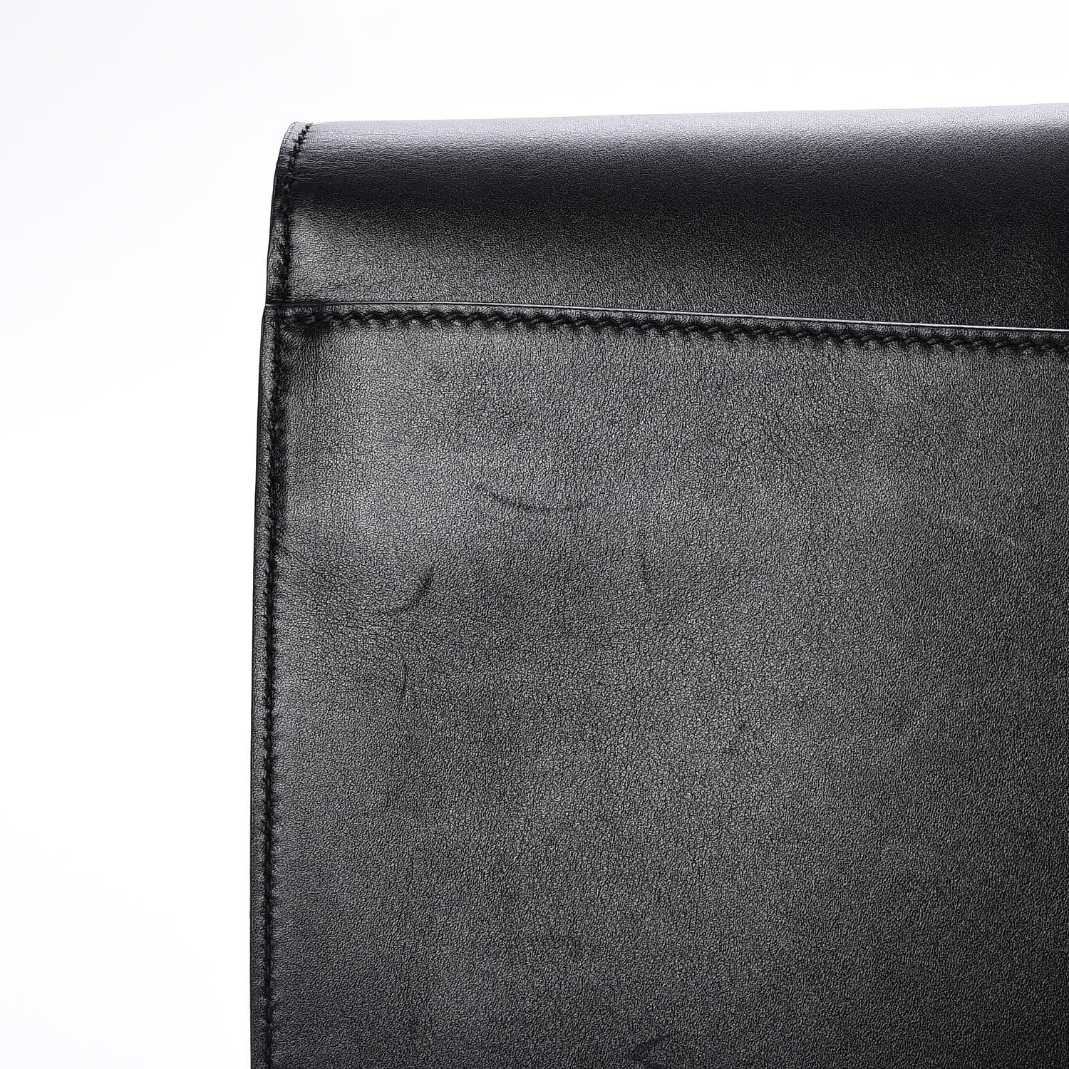 Gucci Calfskin Maxi Sylvie Clutch Black 12 of 12