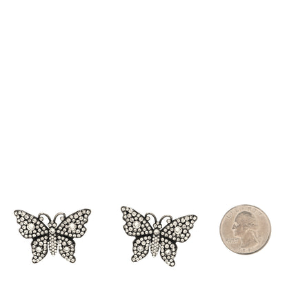 Gucci Crystal Butterfly Stud Earrings 2 of 3