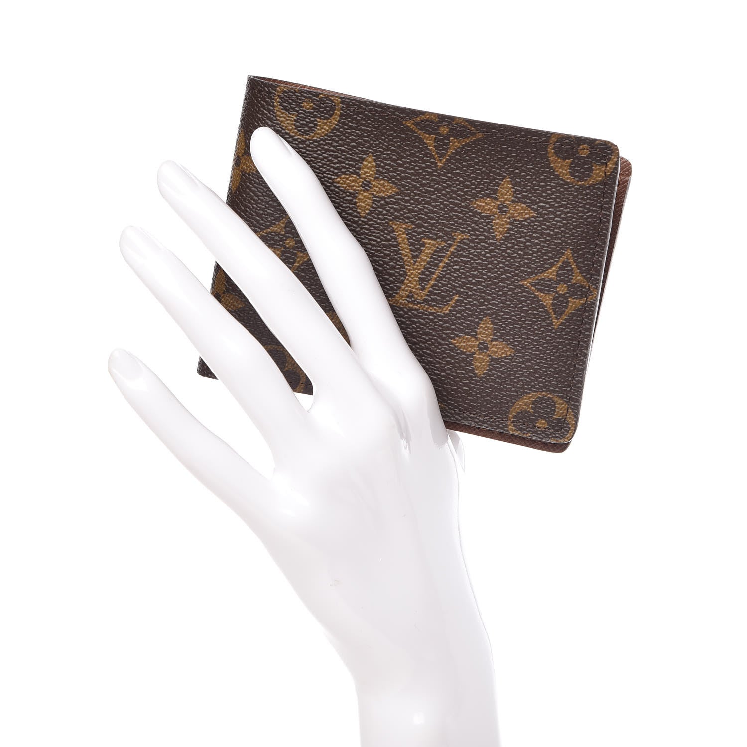 Louis Vuitton Monogram Mens Porte-Billets 3 Card Billfold Wallet 2 of 9
