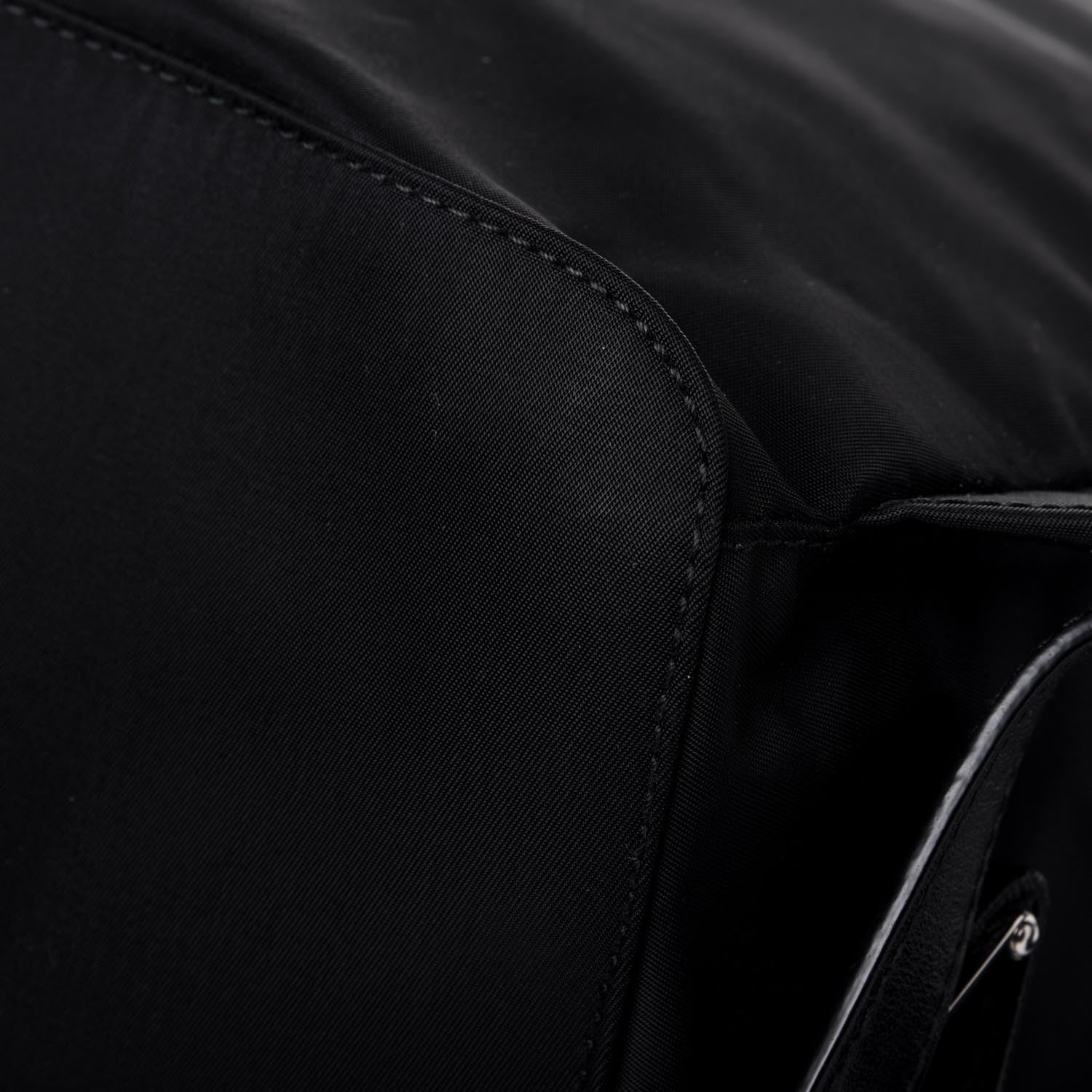 Prada Nylon New Vela Studded Backpack Black 12 of 18