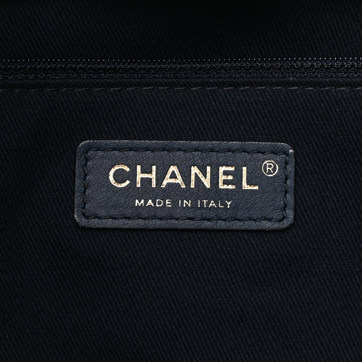 Denim Medium Deauville Tote Dark Blue