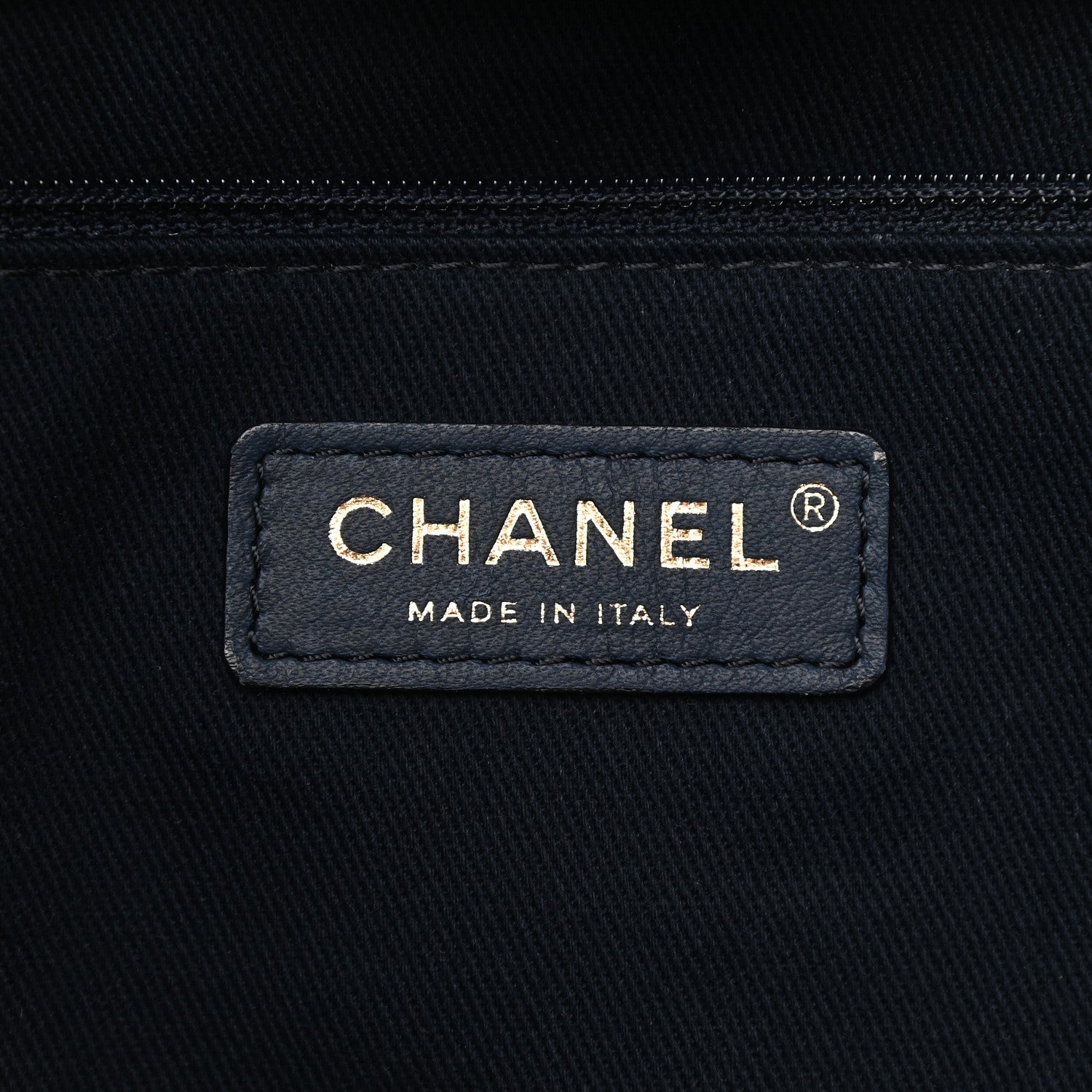 Chanel Denim Medium Deauville Tote Dark Blue 6 of 10