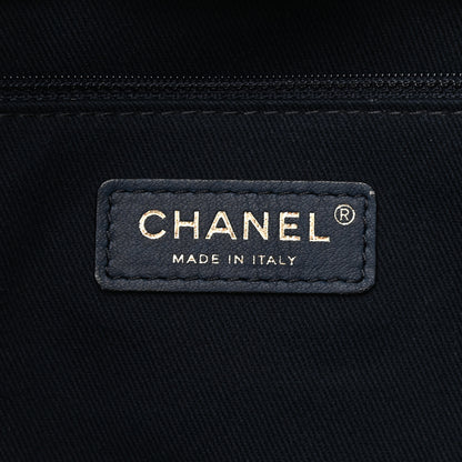Chanel Denim Medium Deauville Tote Dark Blue 6 of 10
