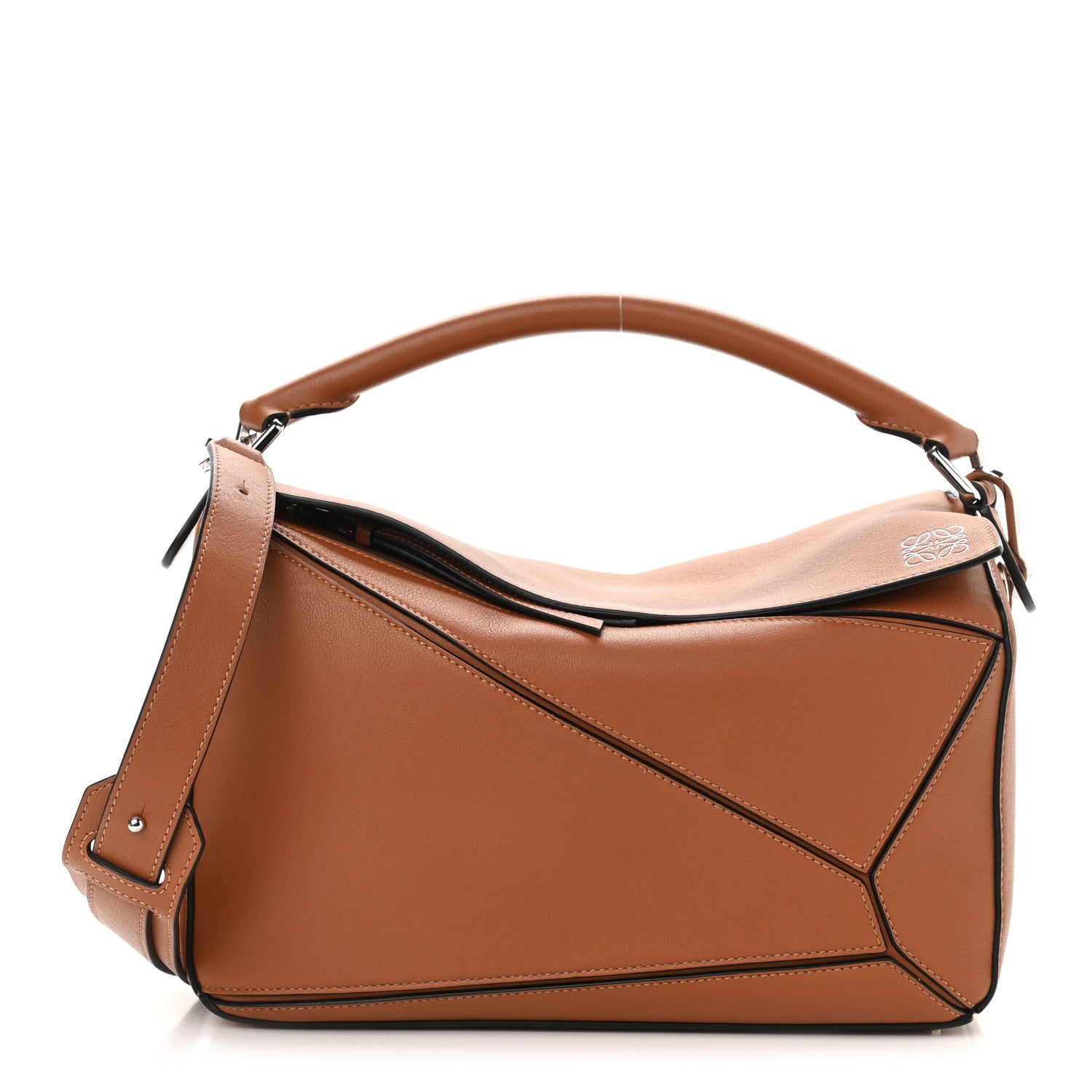 Loewe Calfskin Medium Puzzle Bag Tan 1 of 11