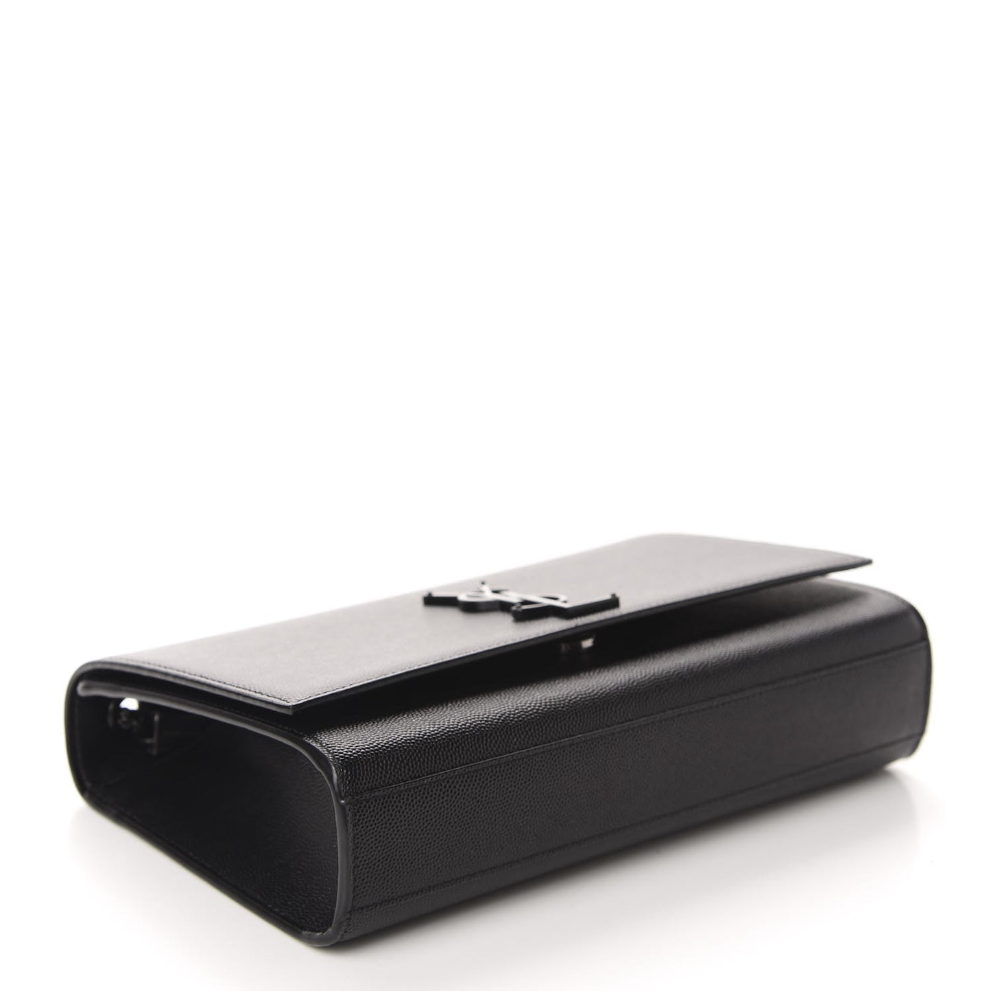 Grain De Poudre Medium Classic Monogram Kate Satchel Black