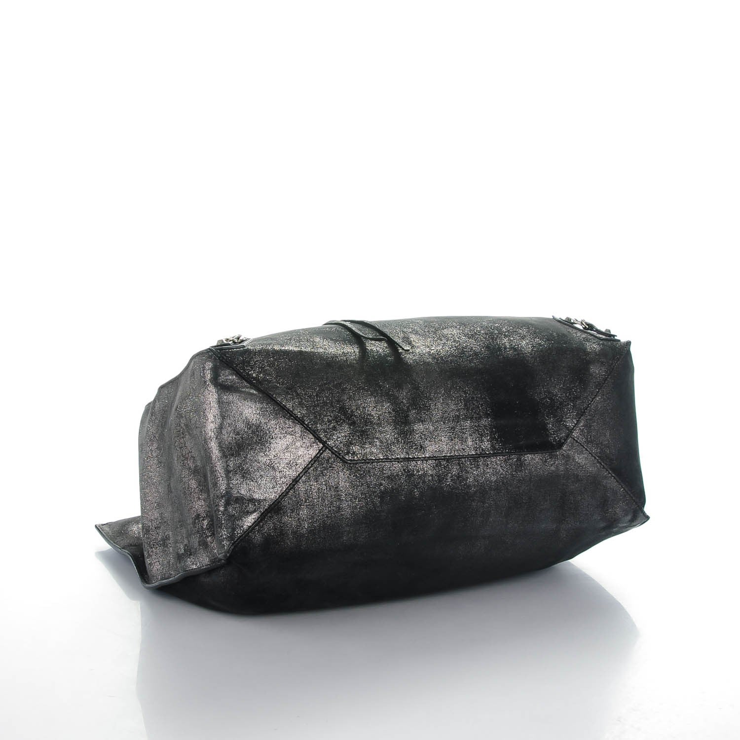 Balenciaga Metallic Calfskin Milkyway Papier A4 Tote Black 4 of 7