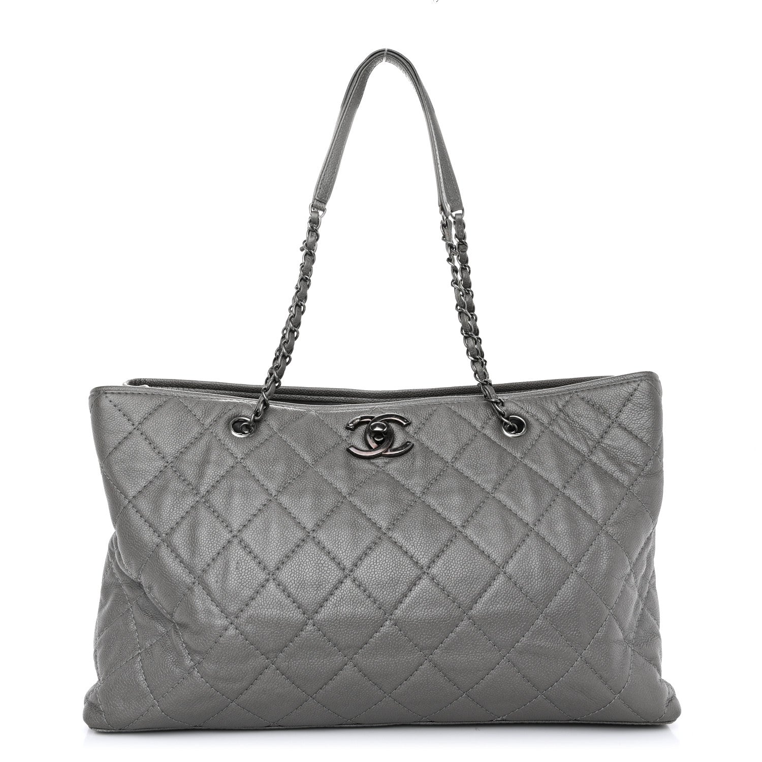 Chanel Metallic Caviar Large Be Caviar Tote Grey 1 of 11
