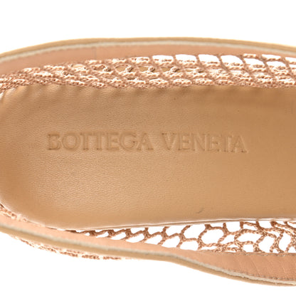 Bottega Veneta Mesh Nappa Chunky Chain Sandals 36 Beige Pony 7 of 9