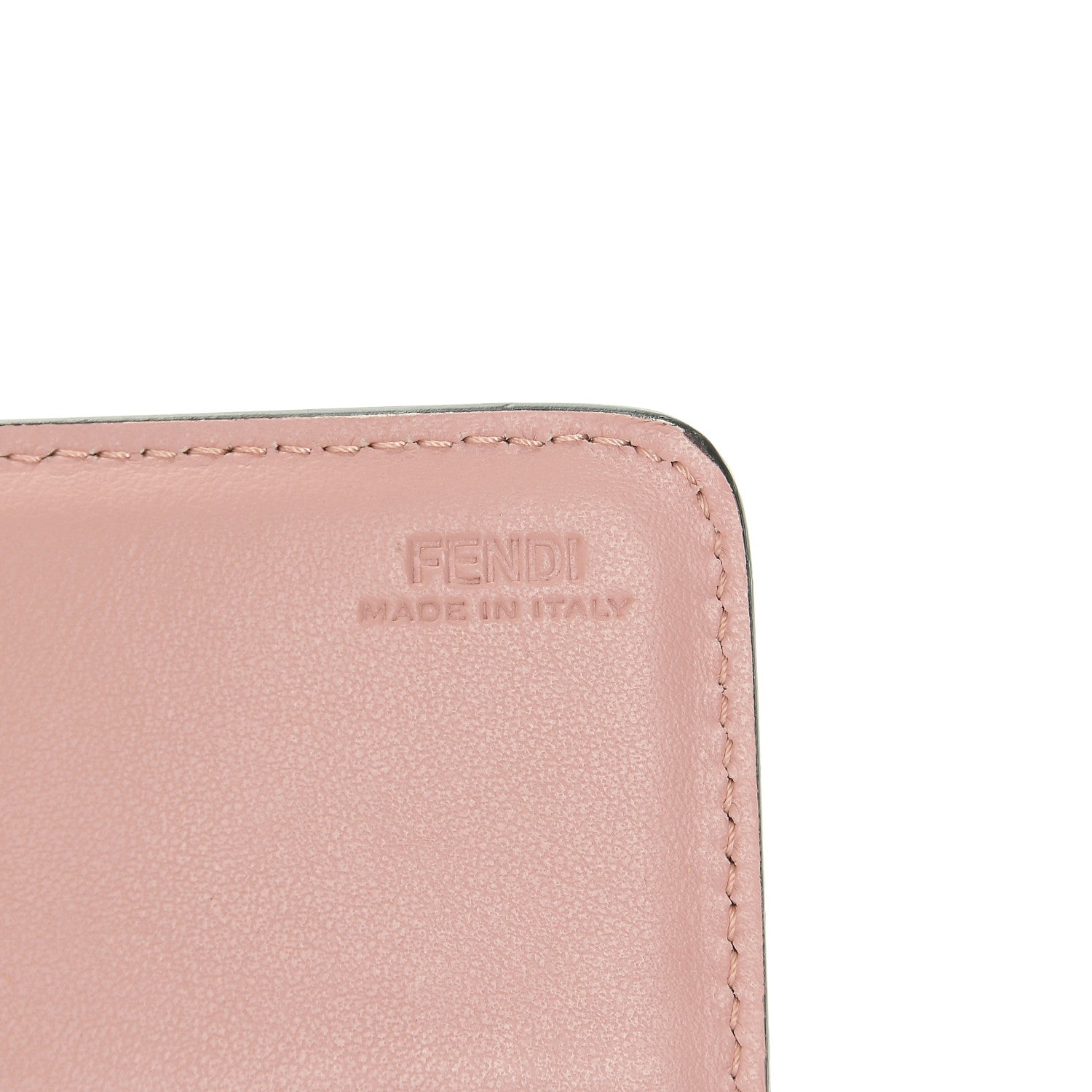 Fendi Vitello Elite Century Hypnoteyes Studded Continental Wallet Bubblegum Multicolor 6 of 6