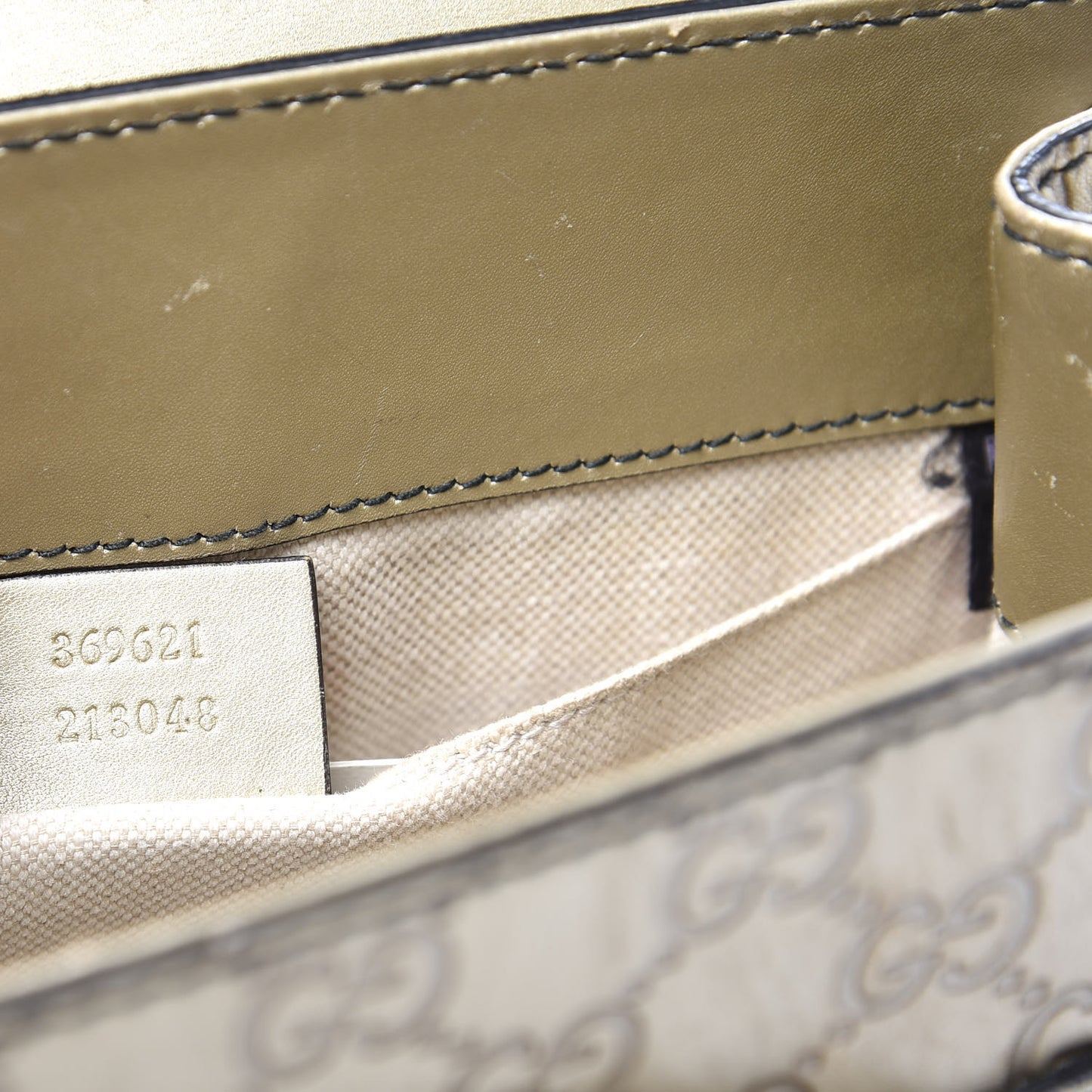 Guccissima Small Emily Shoulder Bag Gold