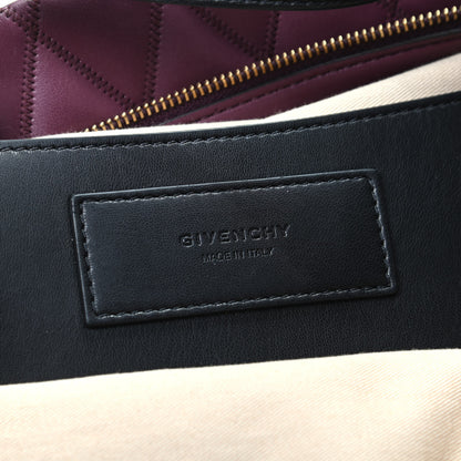 Givenchy Rubberized Canvas Quilted Duo Backpack Aubergine 6 of 9