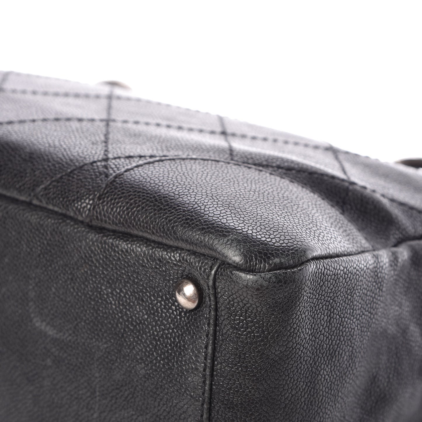 Distressed Caviar Outdoor Ligne Tote Black