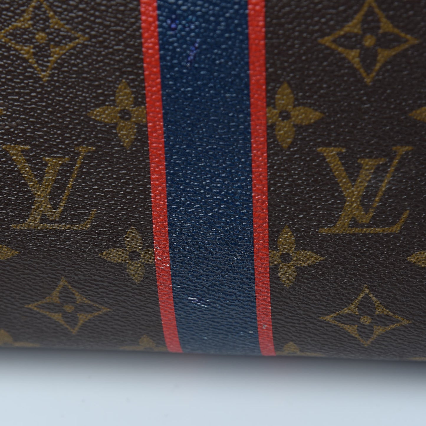 Monogram My LV Heritage Speedy Bandouliere 35 Blue Marine Rouge