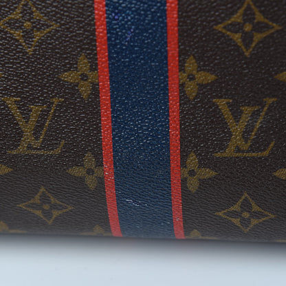 Louis Vuitton Monogram My LV Heritage Speedy Bandouliere 35 Blue Marine Rouge 14 of 23