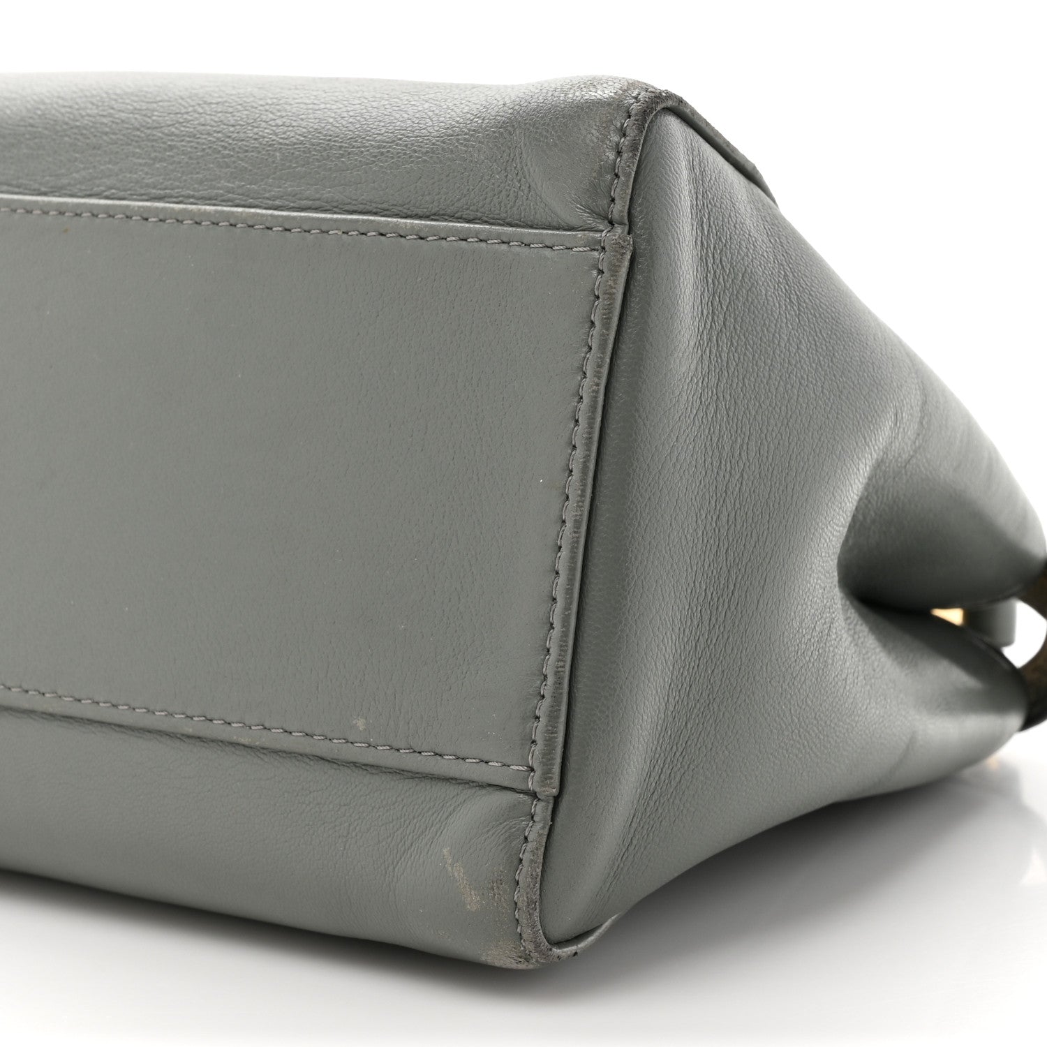 Fendi Nappa Mini Peekaboo Iconic Satchel Fumo 9 of 19